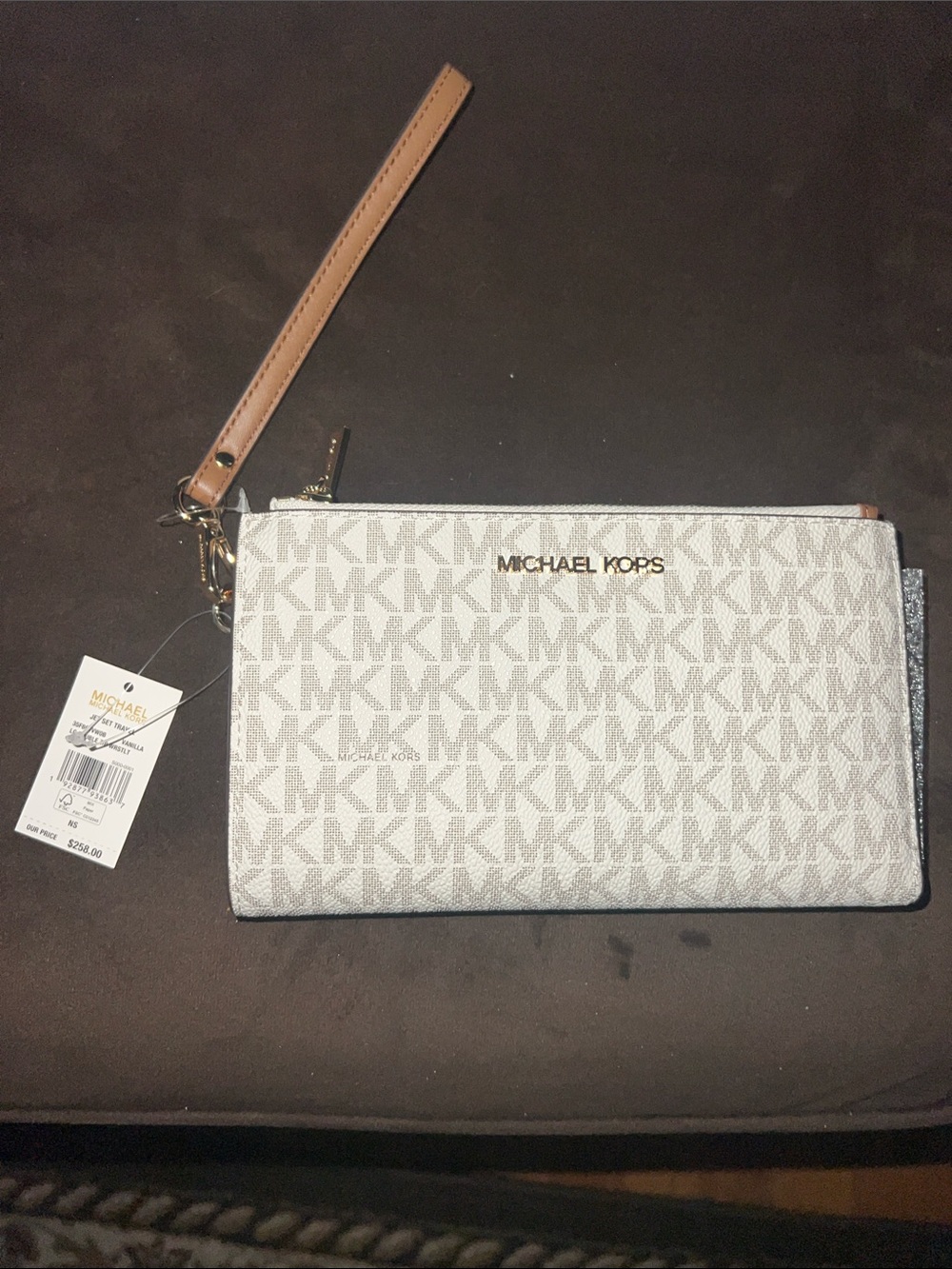 Michael Kors Jet Set Travel Double Zip Wristlet - Picture 1 of 5